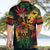 Personalized Reggae King Marley One Love Hawaiian Shirt Rastafarian Lion Grunge