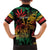 Personalized Reggae King Marley One Love Hawaiian Shirt Rastafarian Lion Grunge