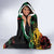 Reggae King Marley One Love Hooded Blanket Rastafarian Lion Grunge