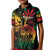 Personalized Reggae King Marley One Love Kid Polo Shirt Rastafarian Lion Grunge