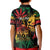 Personalized Reggae King Marley One Love Kid Polo Shirt Rastafarian Lion Grunge