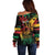 Personalized Reggae King Marley One Love Off Shoulder Sweater Rastafarian Lion Grunge