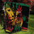 Reggae King Marley One Love Quilt Rastafarian Lion Grunge - Wonder Print Shop