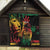 Reggae King Marley One Love Quilt Rastafarian Lion Grunge - Wonder Print Shop