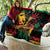 Reggae King Marley One Love Quilt Rastafarian Lion Grunge - Wonder Print Shop