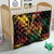 Reggae King Marley One Love Quilt Rastafarian Lion Grunge - Wonder Print Shop