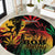 Reggae King Marley One Love Round Carpet Rastafarian Lion Grunge - Wonder Print Shop