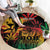 Reggae King Marley One Love Round Carpet Rastafarian Lion Grunge - Wonder Print Shop