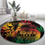 Reggae King Marley One Love Round Carpet Rastafarian Lion Grunge - Wonder Print Shop