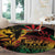 Reggae King Marley One Love Round Carpet Rastafarian Lion Grunge - Wonder Print Shop