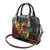 Reggae King Marley One Love Shoulder Handbag Rastafarian Lion Grunge - Wonder Print Shop