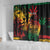 Reggae King Marley One Love Shower Curtain Rastafarian Lion Grunge - Wonder Print Shop