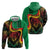 Personalized Legend Reggae Marley Zip Hoodie Kakau Jawaiian - Wonder Print Shop