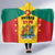 Gwenad Hooded Blanket Grenada Coat Of Arms Flag Style