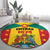 Gwenad Round Carpet Grenada Coat Of Arms Flag Style - Wonder Print Shop