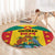 Gwenad Round Carpet Grenada Coat Of Arms Flag Style - Wonder Print Shop