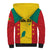 Personalized Gwenad Sherpa Hoodie Grenada Coat Of Arms Flag Style - Wonder Print Shop