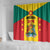 Gwenad Shower Curtain Grenada Coat Of Arms Flag Style - Wonder Print Shop