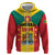 Personalized Gwenad Zip Hoodie Grenada Coat Of Arms Flag Style - Wonder Print Shop