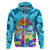 World Autism Awareness Day 2024 Zip Hoodie In A World Where You Can Be Anything Be Kind - Wonder Print Shop