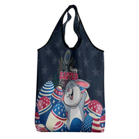 American Easter Day 2024 Grocery Bag Bunny With US Easter Eggs