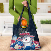 American Easter Day 2024 Grocery Bag Bunny With US Easter Eggs