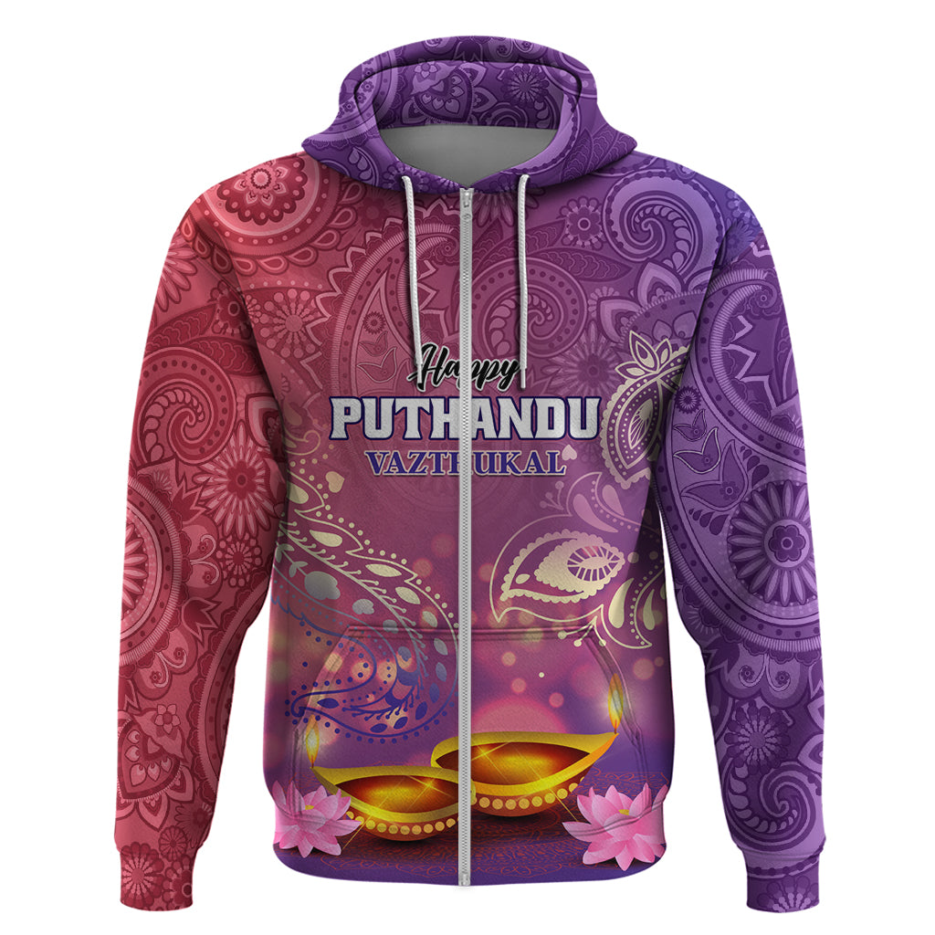 Puthandu Vazthukal 2024 Zip Hoodie Happy Tamil New Year - Wonder Print Shop