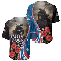 US Memorial Day 2025 Baseball Jersey Remembering Our Fallen Heroes