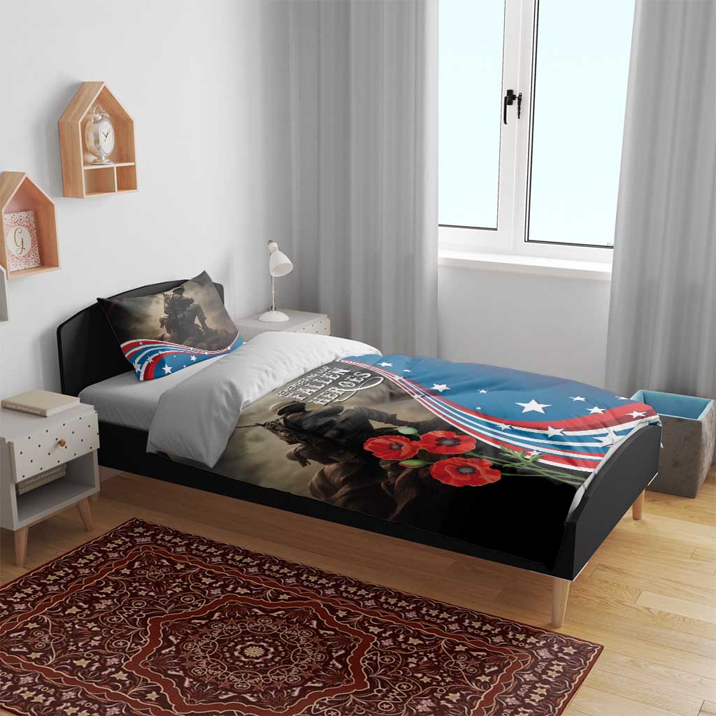US Memorial Day 2025 Bedding Set Remembering Our Fallen Heroes