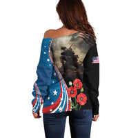 US Memorial Day 2025 Off Shoulder Sweater Remembering Our Fallen Heroes