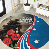 US Memorial Day 2025 Round Carpet Remembering Our Fallen Heroes