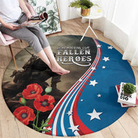 US Memorial Day 2025 Round Carpet Remembering Our Fallen Heroes