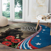 US Memorial Day 2025 Round Carpet Remembering Our Fallen Heroes