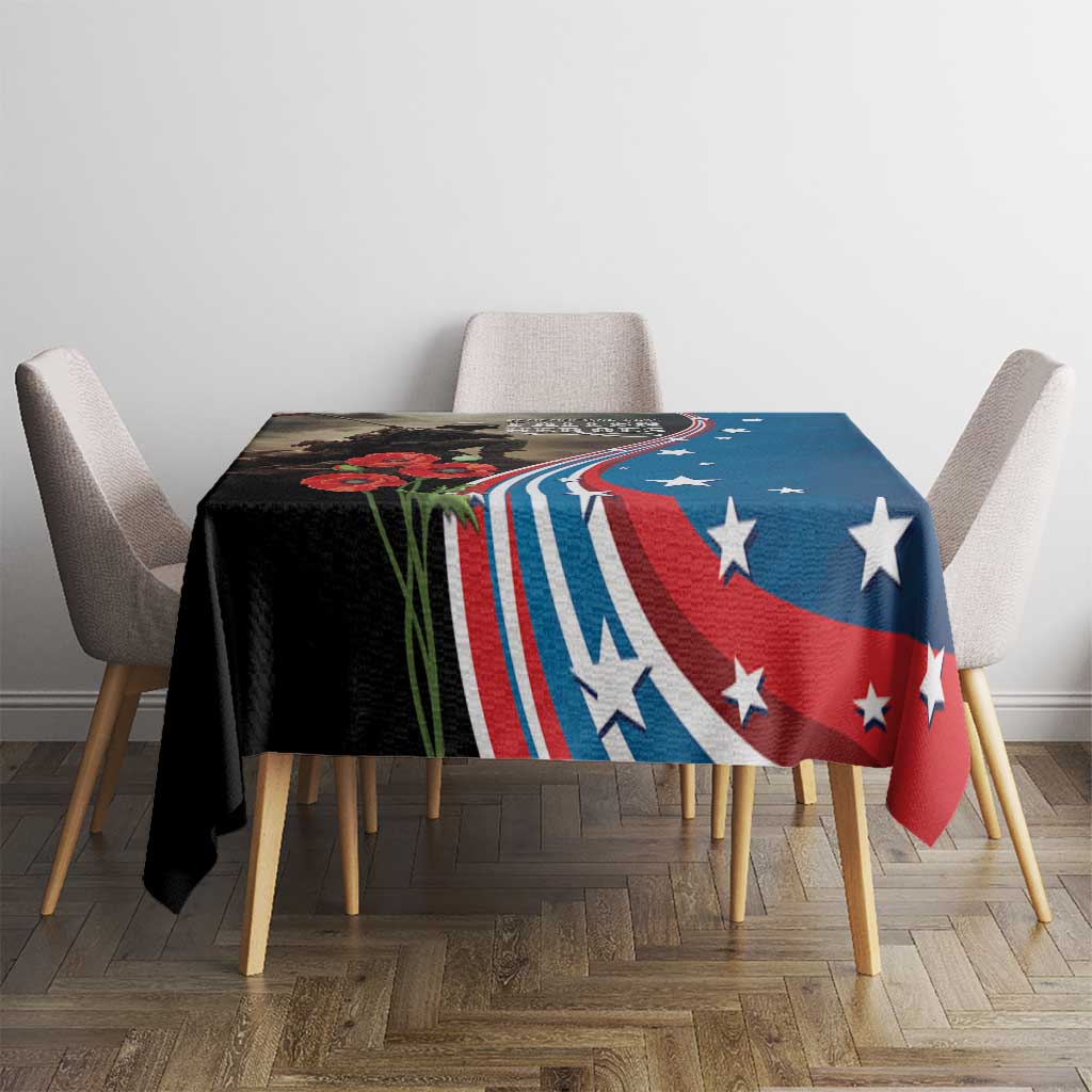 US Memorial Day 2025 Tablecloth Remembering Our Fallen Heroes