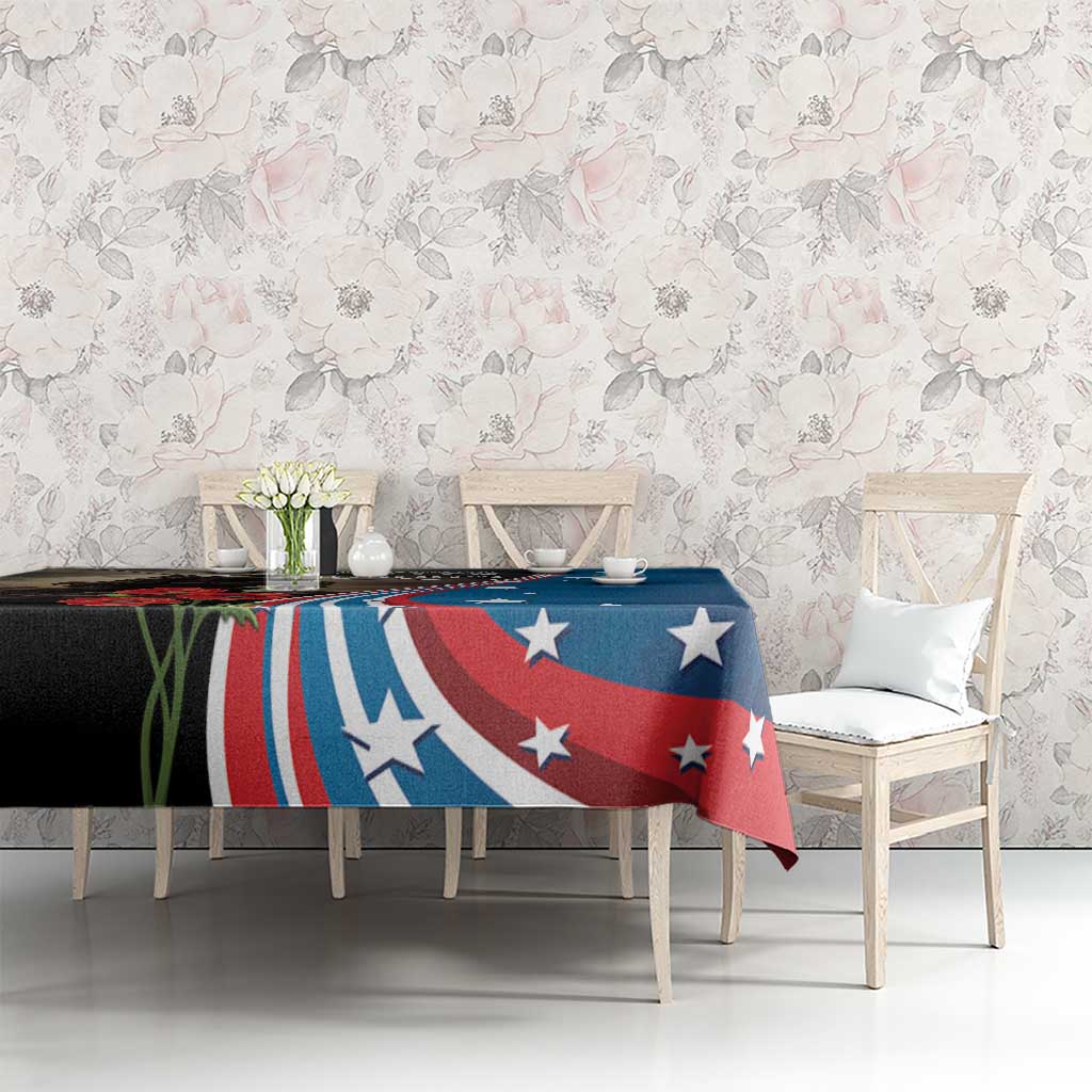 US Memorial Day 2025 Tablecloth Remembering Our Fallen Heroes