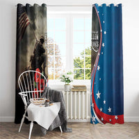 US Memorial Day 2025 Window Curtain Remembering Our Fallen Heroes