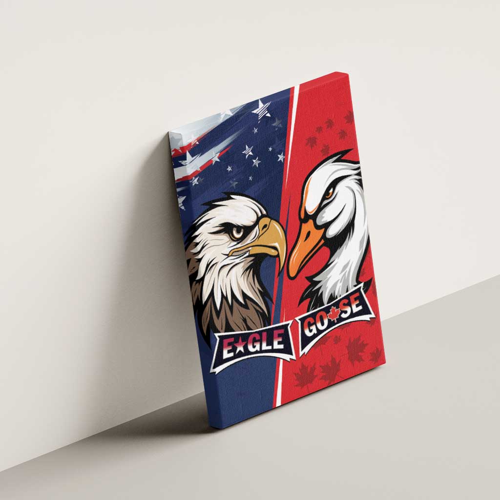 Canada Goose x USA Band Eagle Faced Off Canvas Wall Art