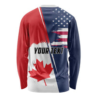Personalized Canada Goose x USA Band Eagle Faced Off Long Sleeve Shirt