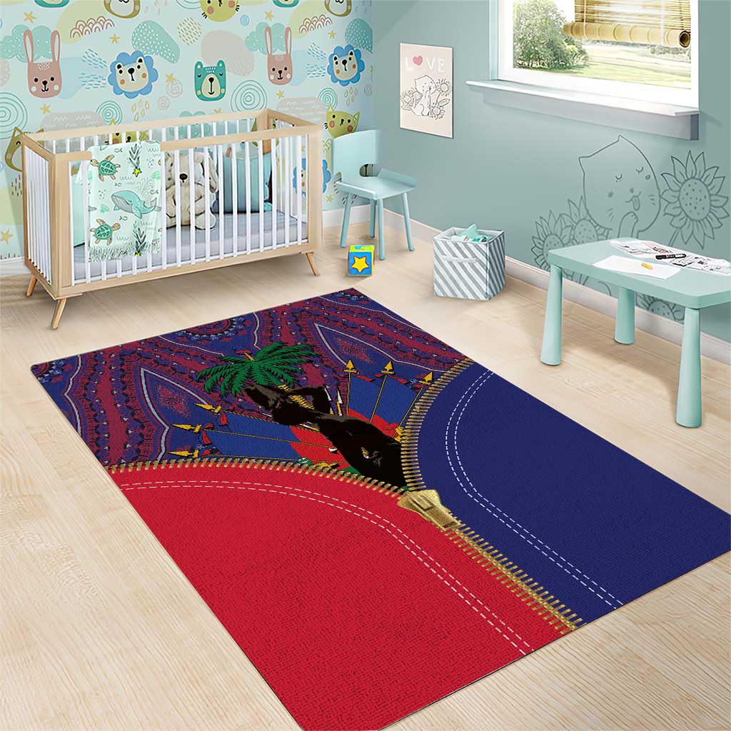 Haiti Heritage Month Area Rug Zipper Stylized