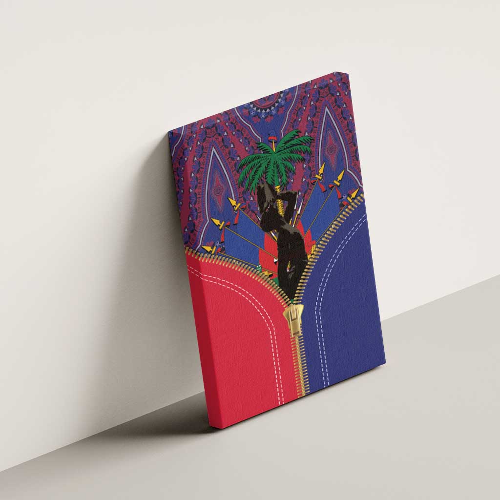 Haiti Heritage Month Canvas Wall Art Zipper Stylized