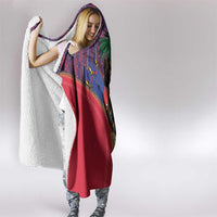 Haiti Heritage Month Hooded Blanket Zipper Stylized