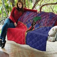 Haiti Heritage Month Quilt Zipper Stylized