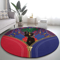 Haiti Heritage Month Round Carpet Zipper Stylized