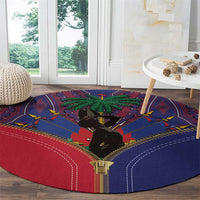 Haiti Heritage Month Round Carpet Zipper Stylized