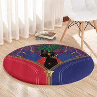 Haiti Heritage Month Round Carpet Zipper Stylized