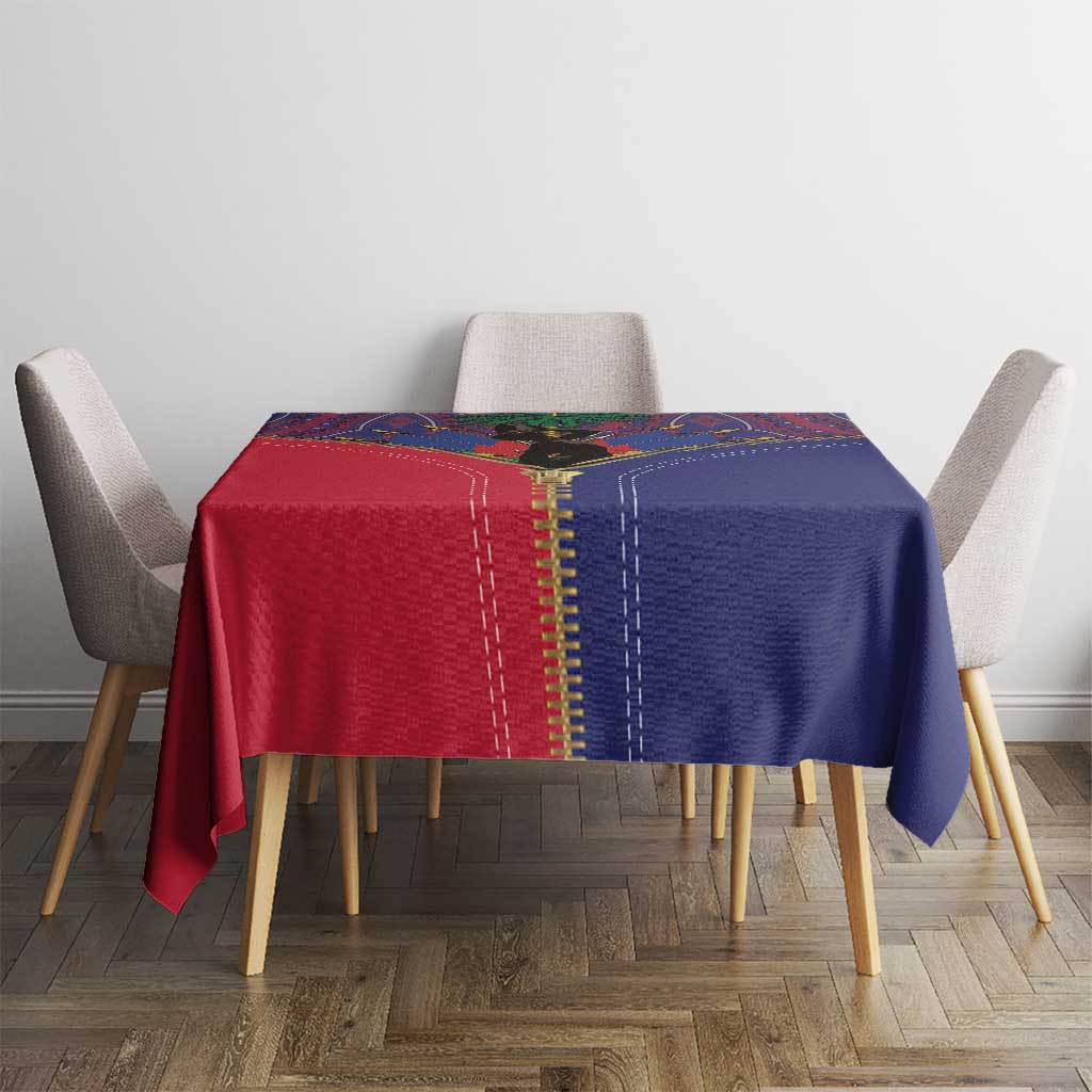 Haiti Heritage Month Tablecloth Zipper Stylized