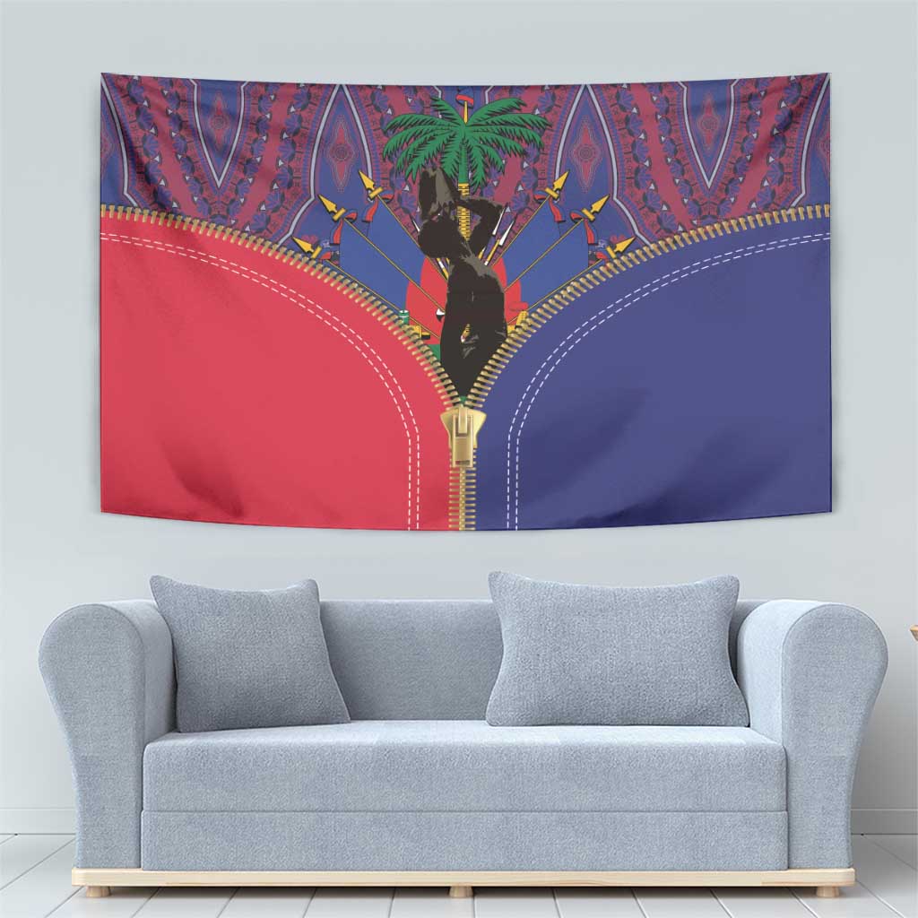 Haiti Heritage Month Tapestry Zipper Stylized