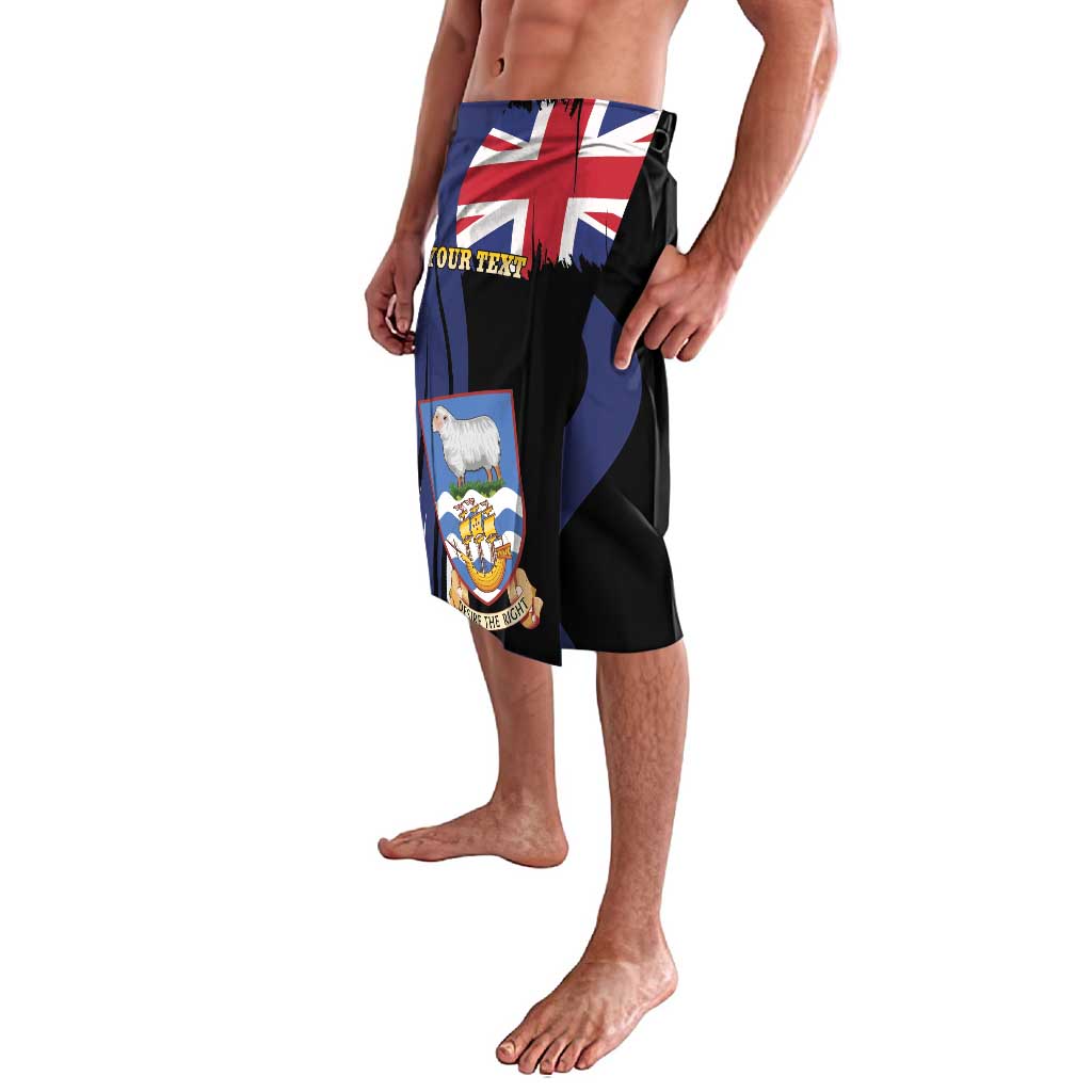 Personalised Falkland Islands Lavalava Desire the Right