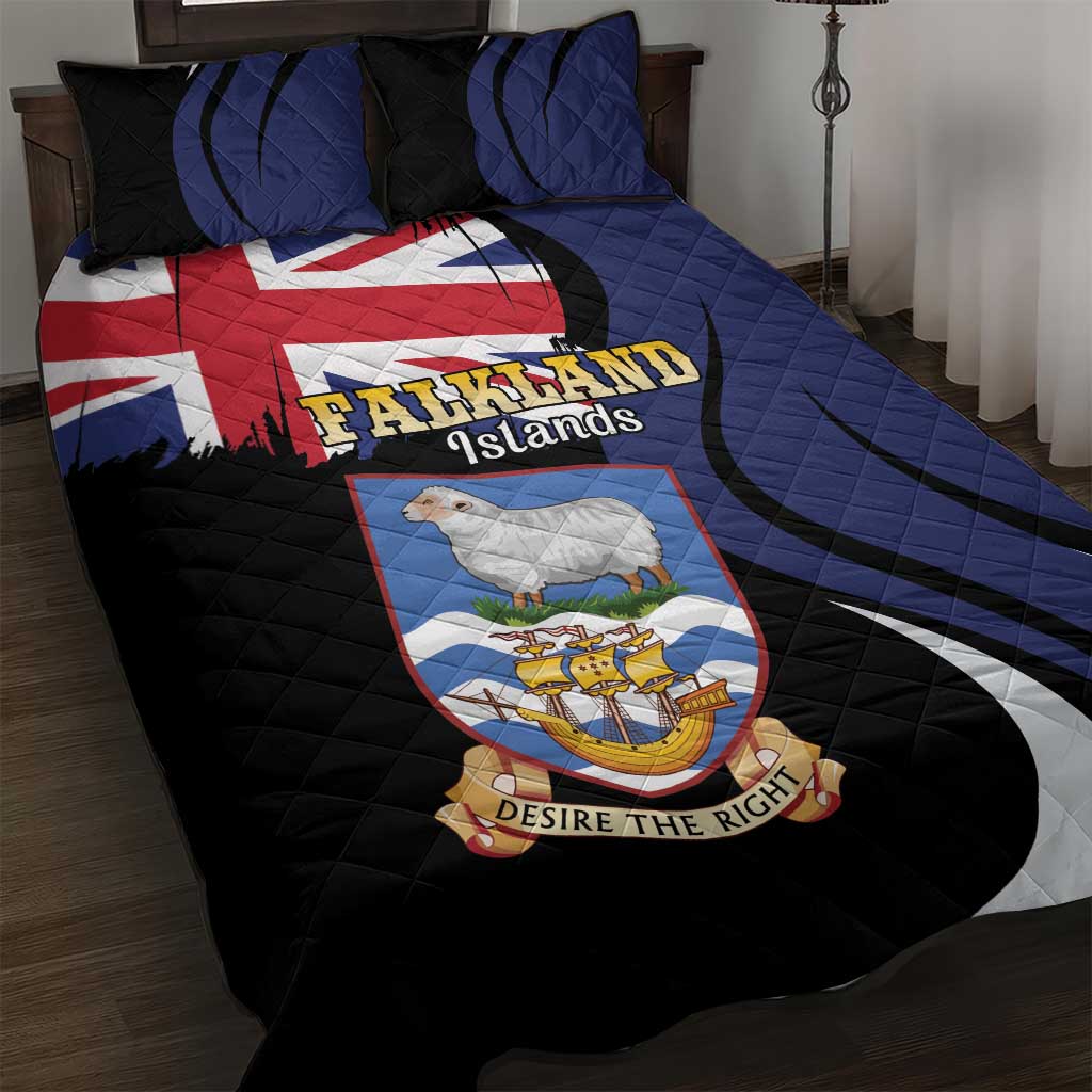 Falkland Islands Quilt Bed Set Desire the Right