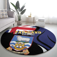 Falkland Islands Round Carpet Desire the Right